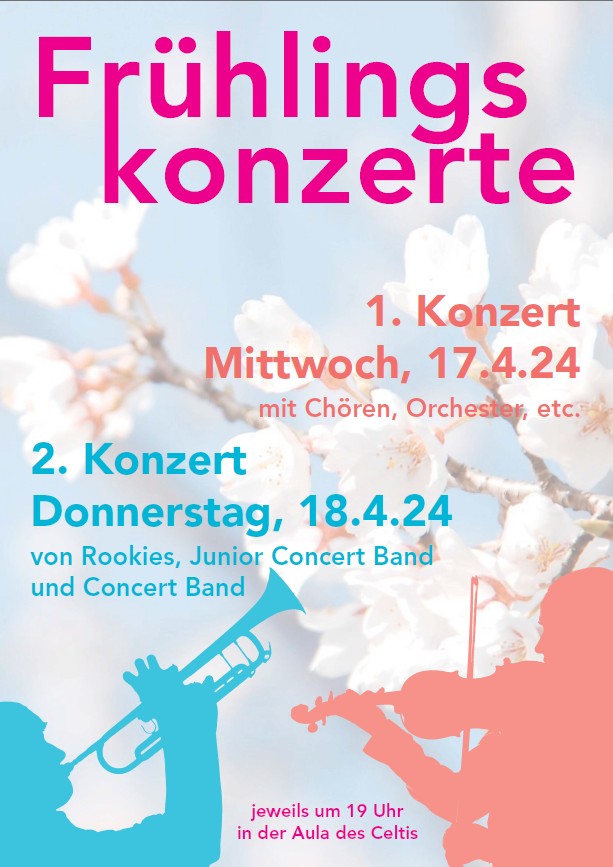 Plakat zu den Konzerten